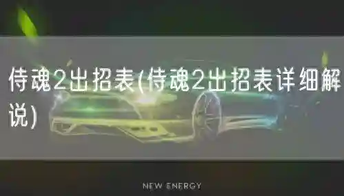 真侍魂2出招表(侍魂出招表附带人物图像)