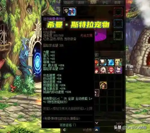 dnf迷你希曼斯特拉宠物(DNF希曼斯特拉介绍)