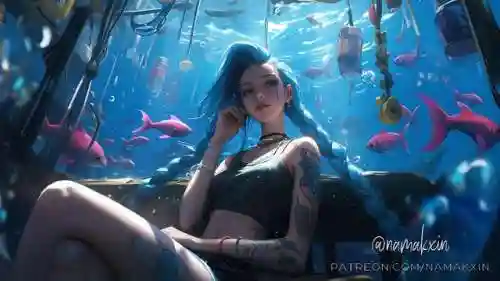 金克丝高清壁纸(抖音最火的金克丝壁纸)插图9