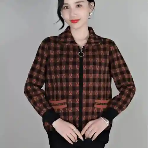 中年女秋装外套(中年风衣女中长款秋装)插图1
