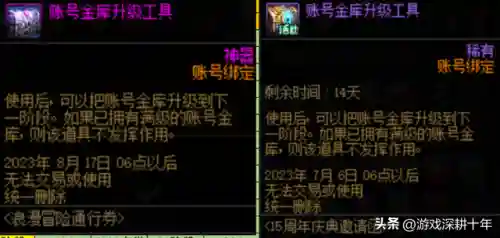 账号金库升级一览(dnf共享仓库升级价格表)插图4