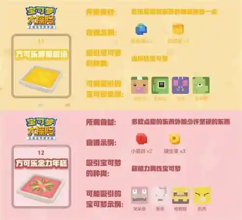 宝可梦大探险食谱图鉴(宝可梦大探险配方大全)插图8