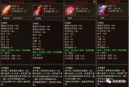 天龙八部各门派102神器图(星宿102选择环还是双短)插图1