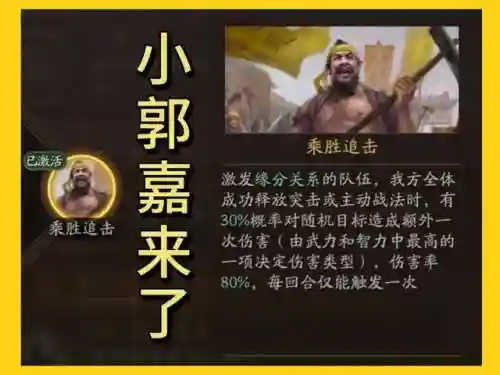 小郭嘉的阵容搭配(郭嘉乐进夏侯渊阵容搭配)
