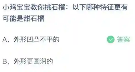 甜石榴蚂蚁庄园(蚂蚁庄园的答案今天)插图1