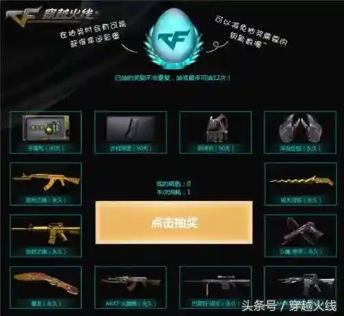 穿越火线活动抽奖神器(cf抽奖活动抽奖器官网)插图1