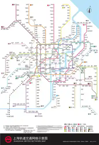 上海地铁线路图(上海地铁最新版全图)