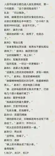 逃生游戏小说(女强生存逃生类小说)插图1