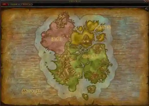 魔兽世界地图高清大图中文版(艾泽拉斯高清中文大地图)插图1