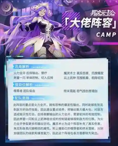 异次元主公偶像阵容搭配(翻滚吧主公最强阵容)