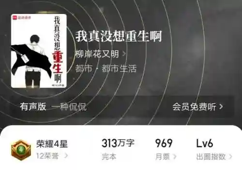 十大必看都市重生小说排行(十部最经典的重生小说)插图7