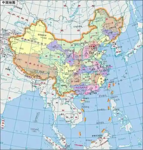 中国地图高清电子版(中国地图超清全图)
