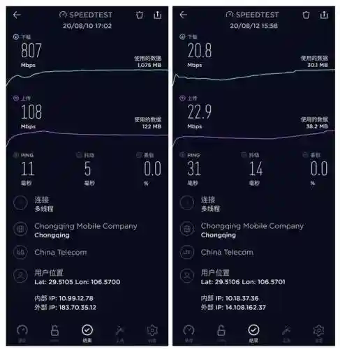 电信网速测试(一键测速)