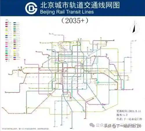 北京轨道交通线网图(北京地铁线路图2024)