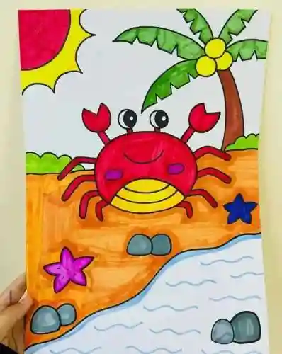 儿童画画大全简单漂亮(7一9岁儿童画春天来了)插图18