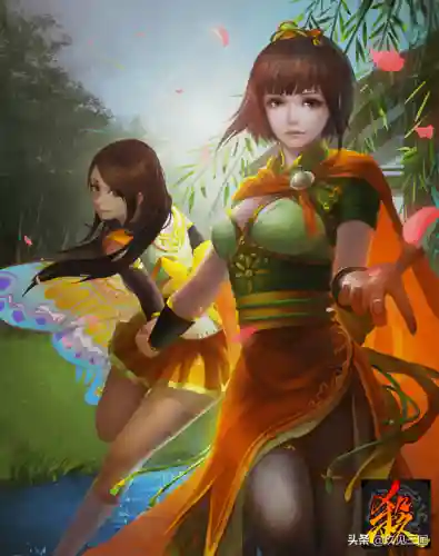 三国杀小乔原画(三国杀皮肤原画网站)