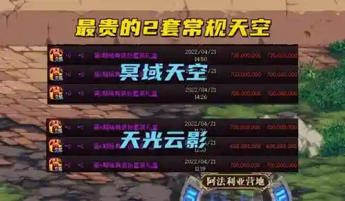 dnf天空套拍卖行怎么买(可交易的天空套怎么买)插图1