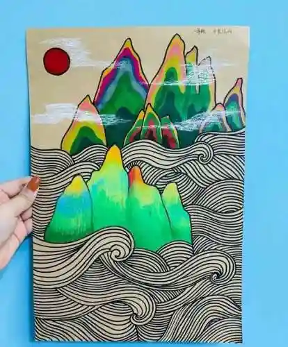 儿童画画大全简单漂亮(7一9岁儿童画春天来了)插图14