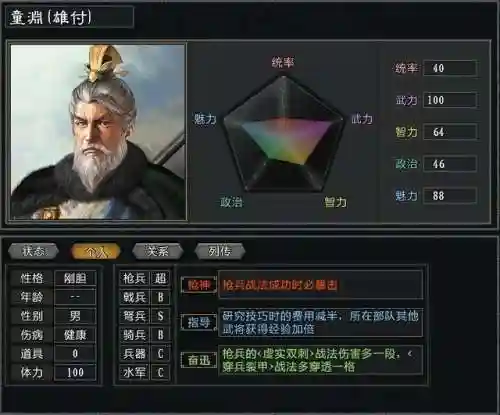 三国志11十大废物武将(三国志11威力加强版)插图3 三国志11十大废物武将(三国志11威力加强版)插图3