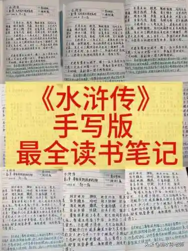 水浒传读书笔记(三国演义读书笔记摘抄图片)
