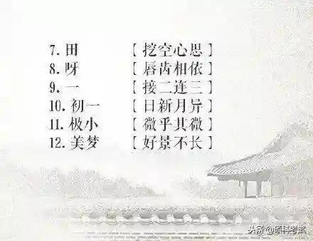 猜字游戏大全题目搞笑(你比划我猜题目大全)插图1
