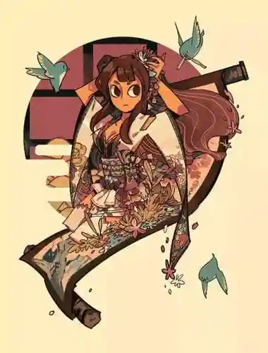 花鸟卷图片(国画花鸟长卷)插图35