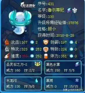 赛尔号该隐技能(赛尔号该隐的进化图鉴)插图1