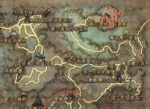 永恒之塔魔族采集路线(魔族采集分布地图)插图2