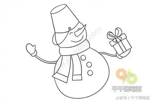 雪人简笔画(好看的雪人图片)插图6