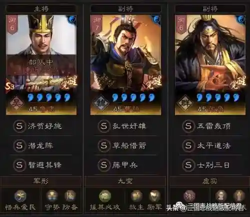 张角潜龙最强阵容搭配图片(三国志战略版张角阵容)插图1