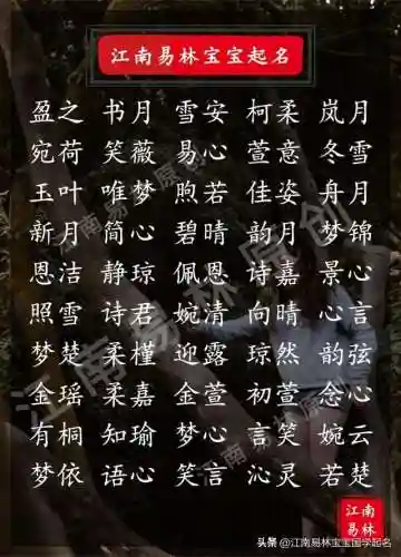 女生网名大全(女孩名字古风)插图3