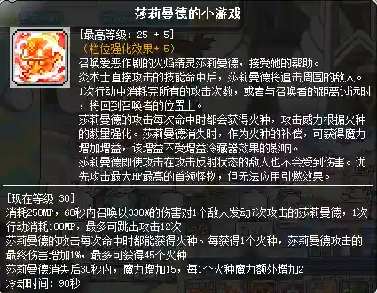冒险岛炎术士技能展示(冒险岛t0输出的职业)插图67