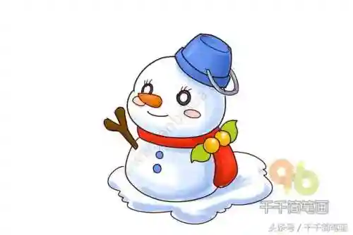 雪人简笔画(好看的雪人图片)插图10