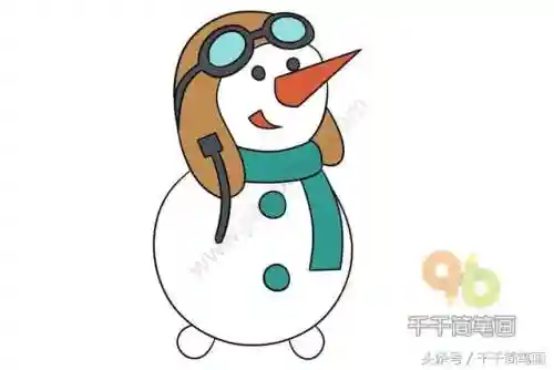 雪人简笔画(好看的雪人图片)插图5