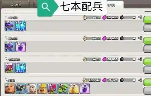 七级部落阵容搭配(部落冲突七本兵种如何配)插图8