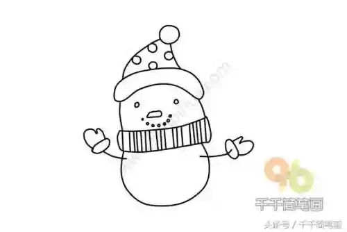 雪人简笔画(好看的雪人图片)插图2