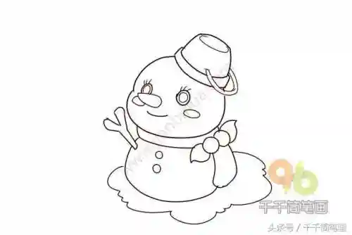 雪人简笔画(好看的雪人图片)插图11