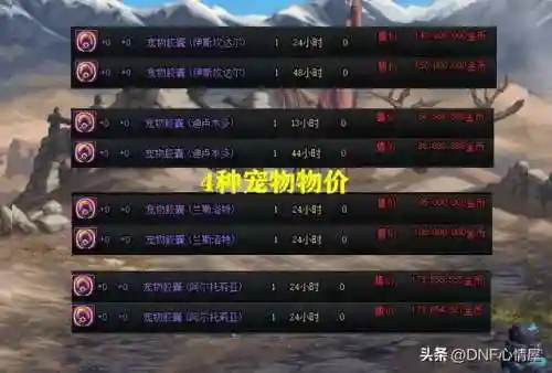 dnf拍卖行宠物怎么搜不到(dnf拍卖行最便宜的宠物)插图4