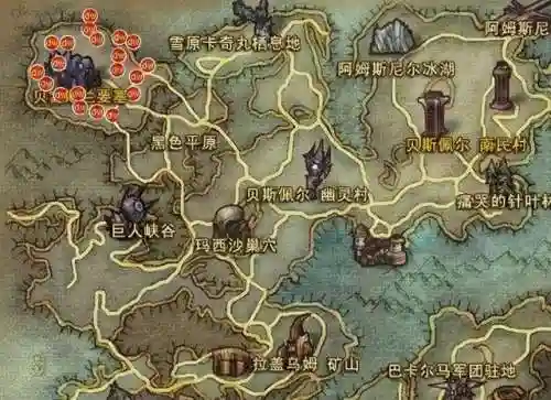 永恒之塔魔族采集路线(魔族采集分布地图)插图3