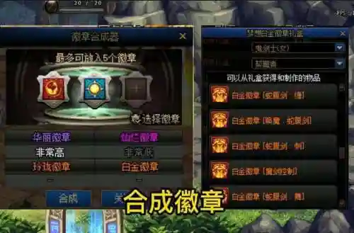 dnf白金徽章镶嵌在哪里(地下城白金徽章镶嵌上怎么取下来)插图1