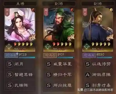 平民玩家关羽阵容搭配图(关羽搭配什么战法最好)插图1