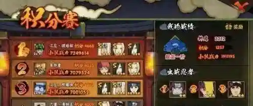 火影积分赛阵容怎么搭配(火影忍者积分赛什么阵容比较好)