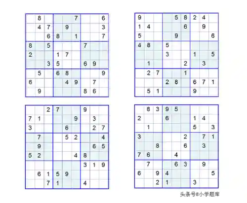 九宫格数独(高难度数独题目100题)插图1