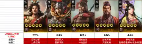 战棋版吴国开荒阵容搭配(吴国最强T0阵容)插图1