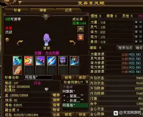 天龙八部十大拉风宝宝(天龙八部端游珍兽图鉴)插图17