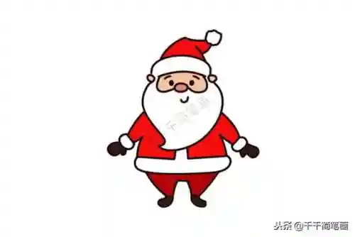 圣诞老人图片简笔画(圣诞老人简单又漂亮画)插图11