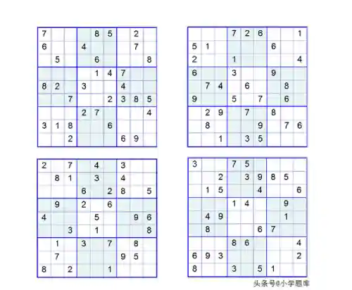 九宫格数独(高难度数独题目100题)插图2
