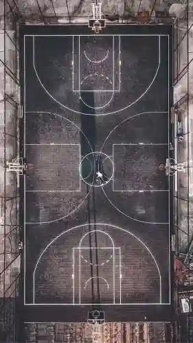 篮球场图片(篮球场地规格尺寸图)