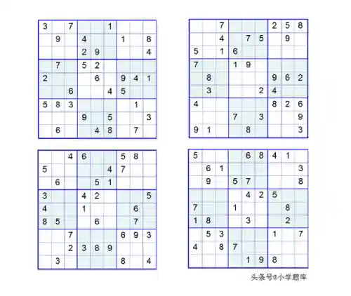 九宫格数独(高难度数独题目100题)插图3
