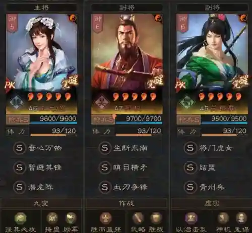 潜龙阵5虎阵容搭配图表(潜龙阵最强阵容)插图2